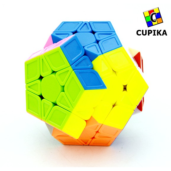 Rubik Qiyi Megaminx Stickerless sculpture Speed 3x3 Qiheng