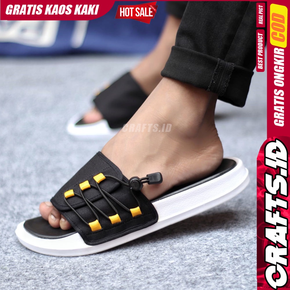 CRAFTS FLUK Sandal Slide Pria Sendal Slop Cowok Terbaru