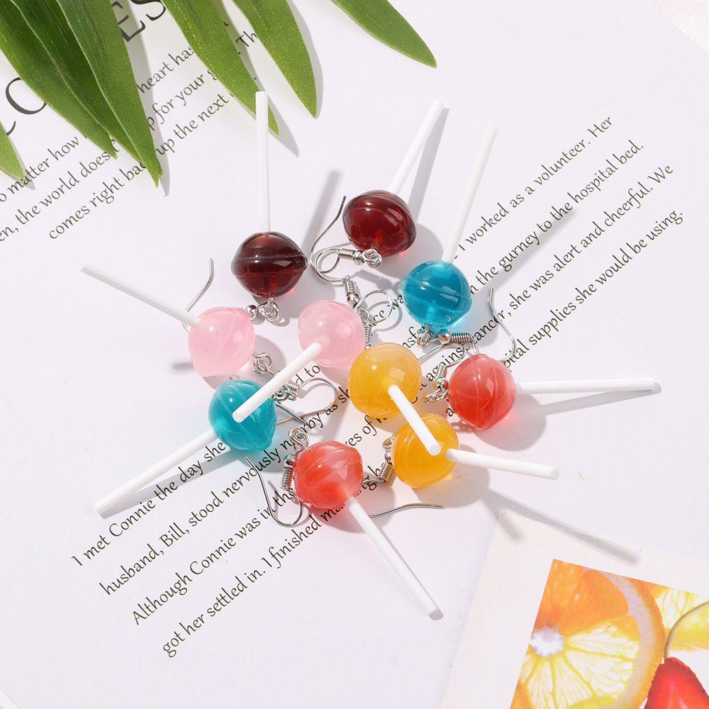 Preva Anting Lolipop Anting Wanita Resin Handmade Food Earring