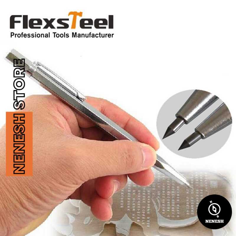 

Flexsteel Pena Ukir Metal Engraving Scriber Tungsten Carbide Tip