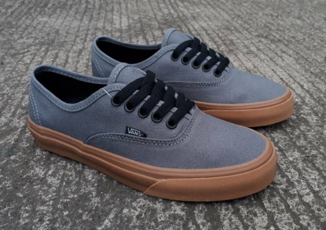 READY STOCK  PREMIUM BNIB  MADE IN CHINA  WAFFLE ICC VANS AUTHENTIC GREY/GUM  SIZE : 39/40/41/42/43