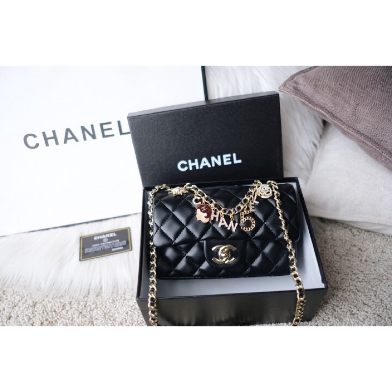 Chanel Mini Rectangular Flap Bag with charm ( BEST QUALITY )