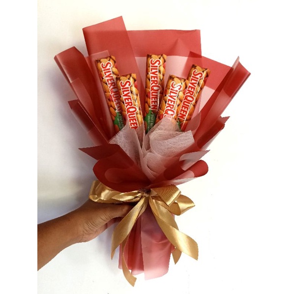 

Buket coklat silverqueen