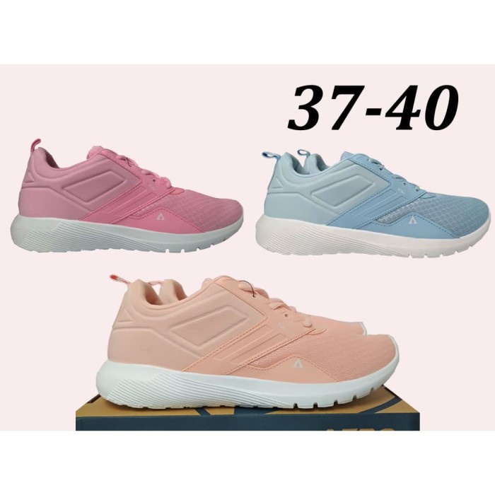 SEPATU SPORT RUNNING WANITA AERO FIT , SEPATU OLAH RAGA, SEPATU JOGING - Merah Muda, 37