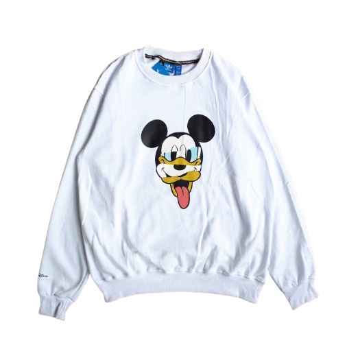 Jaket Sweater Crewneck ADDS X MICKEY – White Edition Fashion Trendy Casual Pria Good Brand Quality Stylish