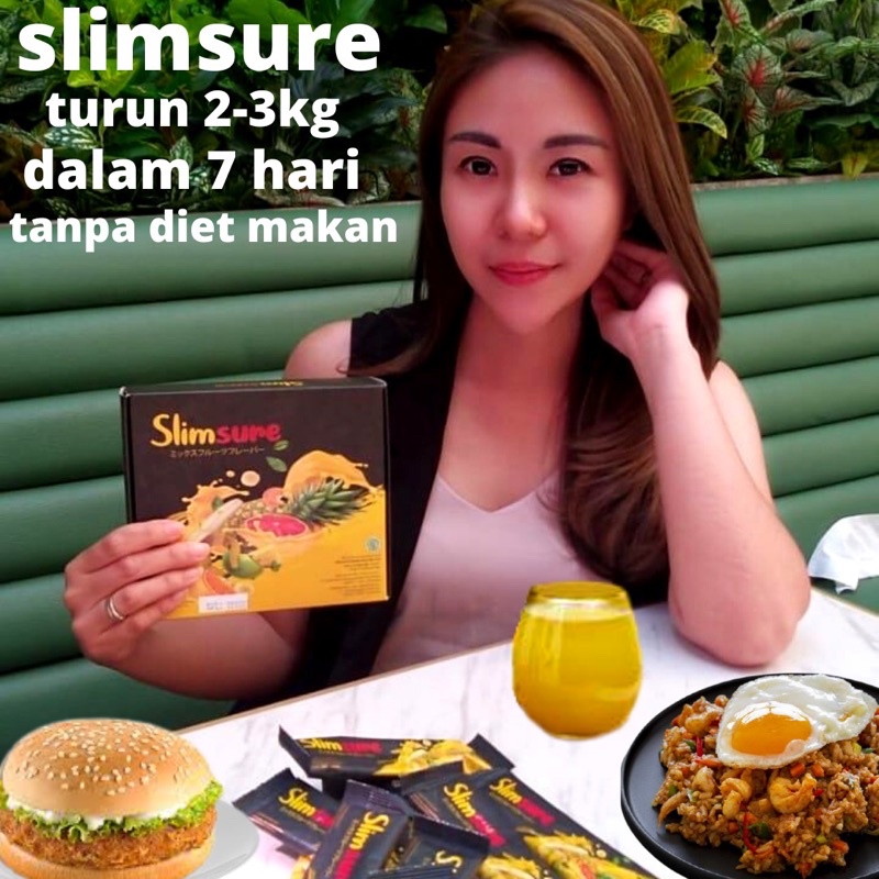 slimsure block fat - pelangsing herbal ( turunin berat badan tanpa diet) isi 15 suchet 100% original