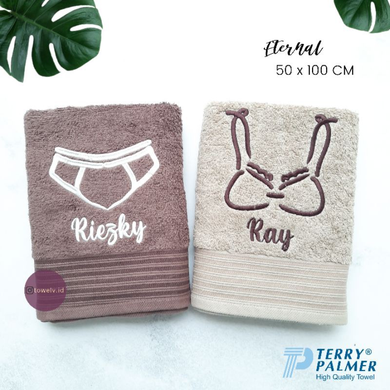 Custom Handuk Bordir Terry Palmer Eternal 50x100