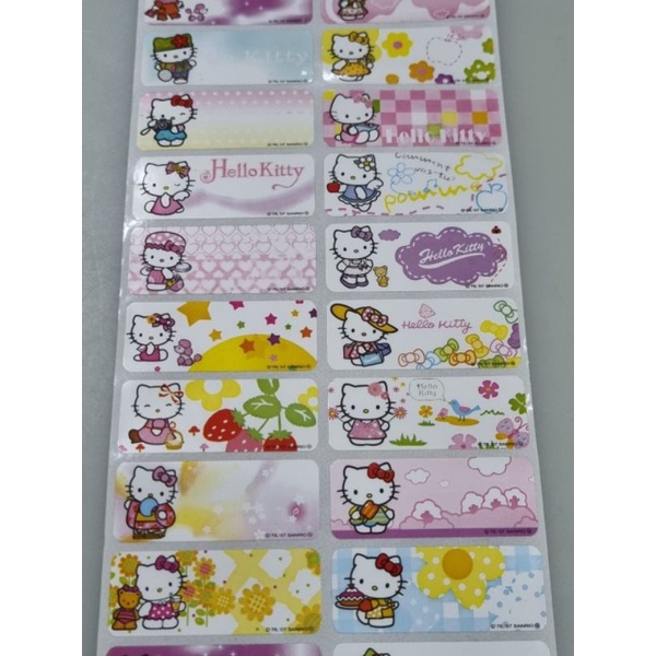 

Stiker Label Nama Waterproof NEW!! Hello Kitty