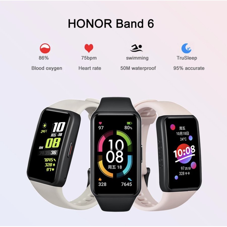 HONOR Band 6 Smart Band Amoled Display Garansi Resmi