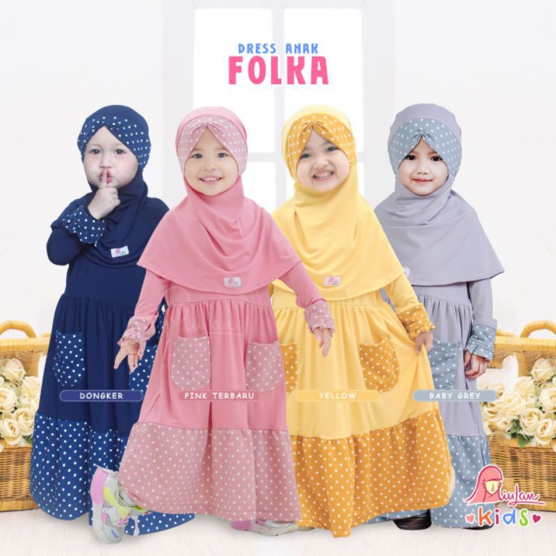 DRESS ANAK FOLKA BY MIULAN KIDS