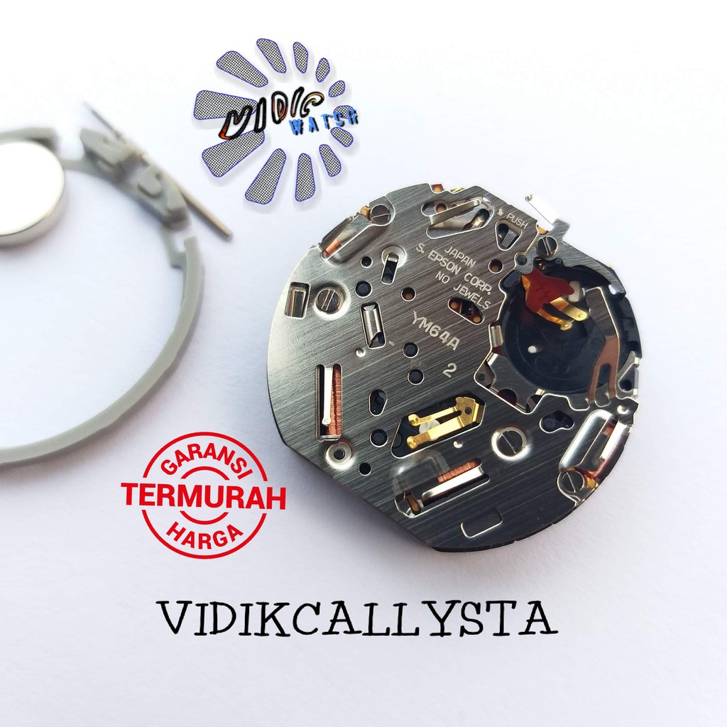 Mesin jam tangan Hattori YM64a YM-64a YM 64a 64 A Original