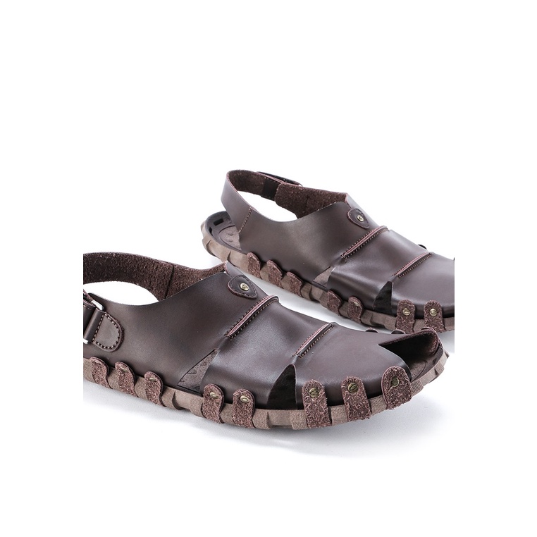 SANDAL SLIDE PRIA CARDINAL ORIGINAL SLINGBACK CASUAL COKLAT TUA CA42