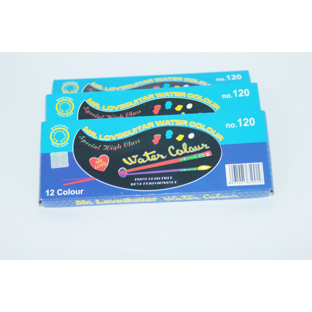 

Cat Air / Water Colour Mr.Love Guitar No.120 isi 12 Warna