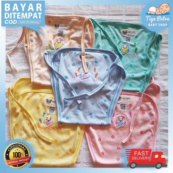 POPOK KAIN TALI BAYI CUCI ULANG MOTIF SIEN-SIEN SNI LEMBUT UNTUK BAYI