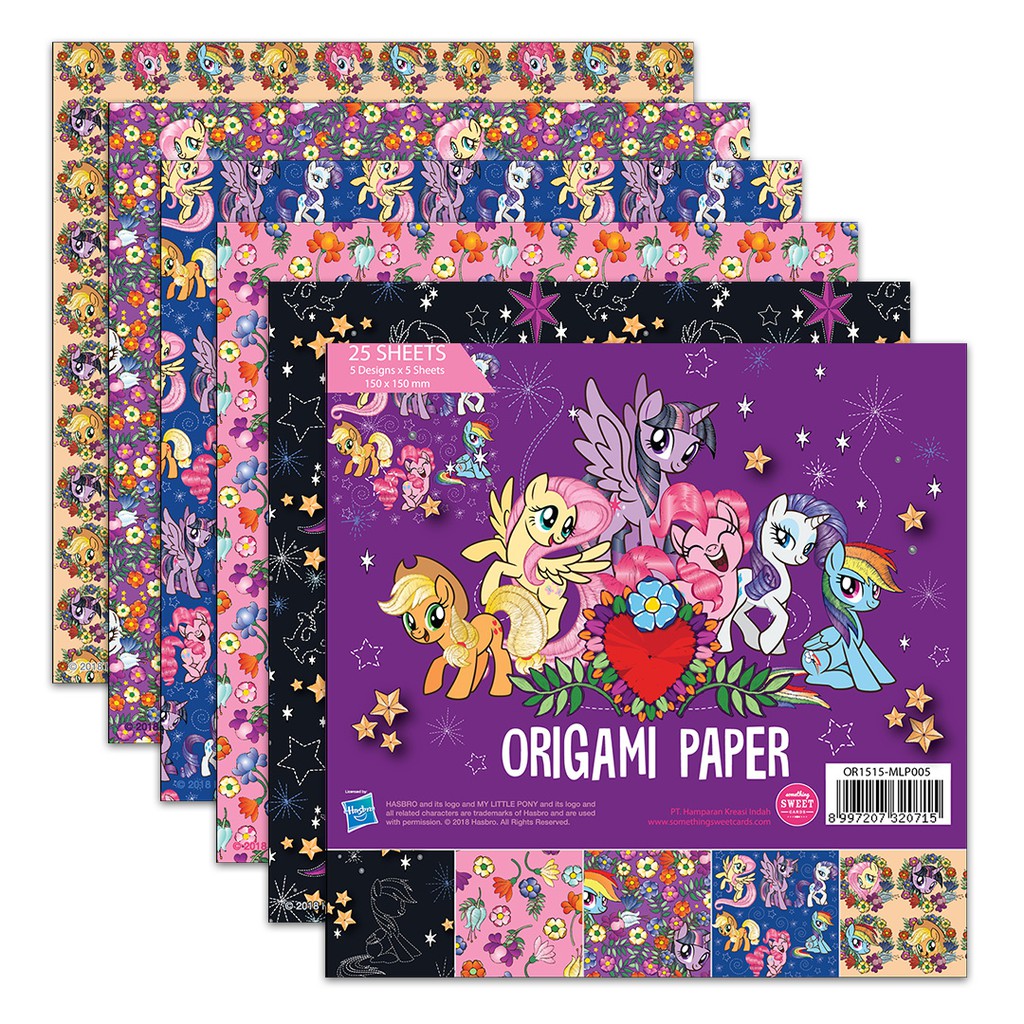 

Something Sweet Cards - Origami Paper - Kertas Lipat - My Little Pony - OR1515-MLP005
