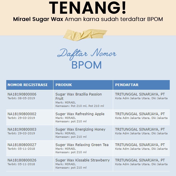 MIRAEL Sugar Waxing Kit Sugar Wax Hair Removal Penghilang Pencukur cukur cabut Bulu Rambut Ketiak