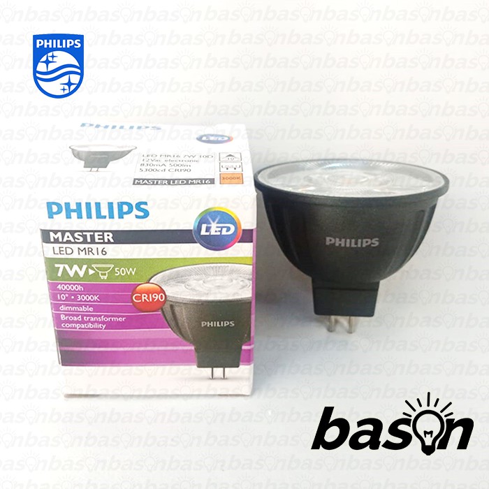 PHILIPS MASTER LED 7W MR16 CRI 90 Dimmable - 927 36D