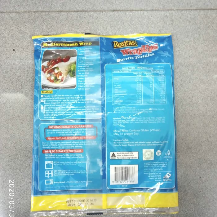 

Tortilla Rositas Wrap