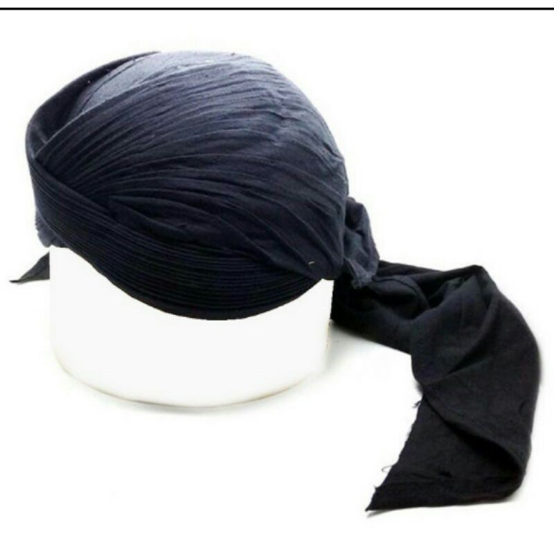 Blangkon lipat sliwir hitam polos