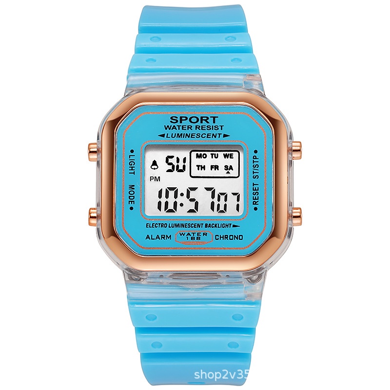 Watchyou Jam Tangan Anak A0177 New Led Colorful Electronic Watches Fashion Outdoor Sports Waterproof Watches