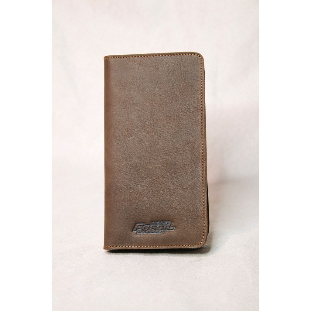Dompet Panjang Lipat Kartu Kulit Asli Pria Wanita - LOGRAZY Wallet
