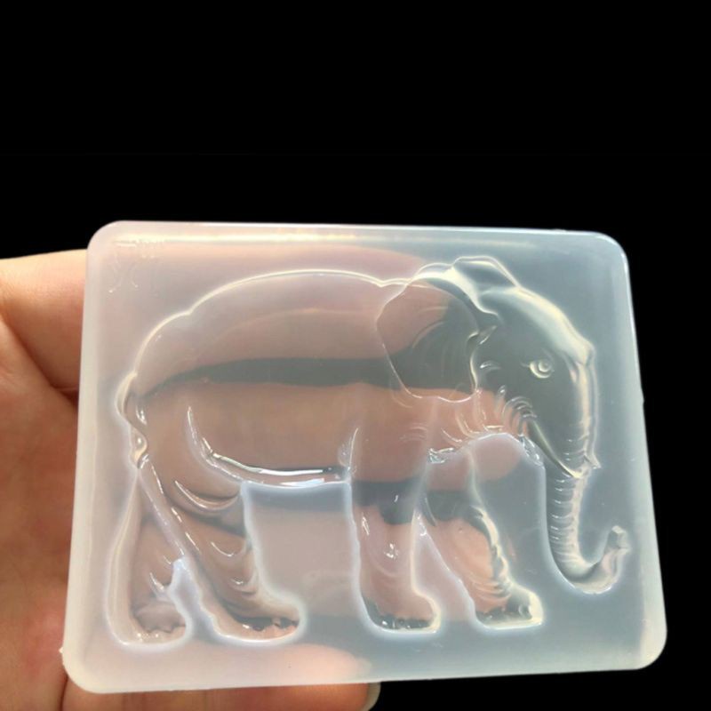 Glitter Christmas Deer Antler Elephant Elk DIY Silicone Mold Animal Resin Jewelry Making