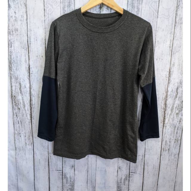 Kaos polos kombinasi/ kaos polos combed misty