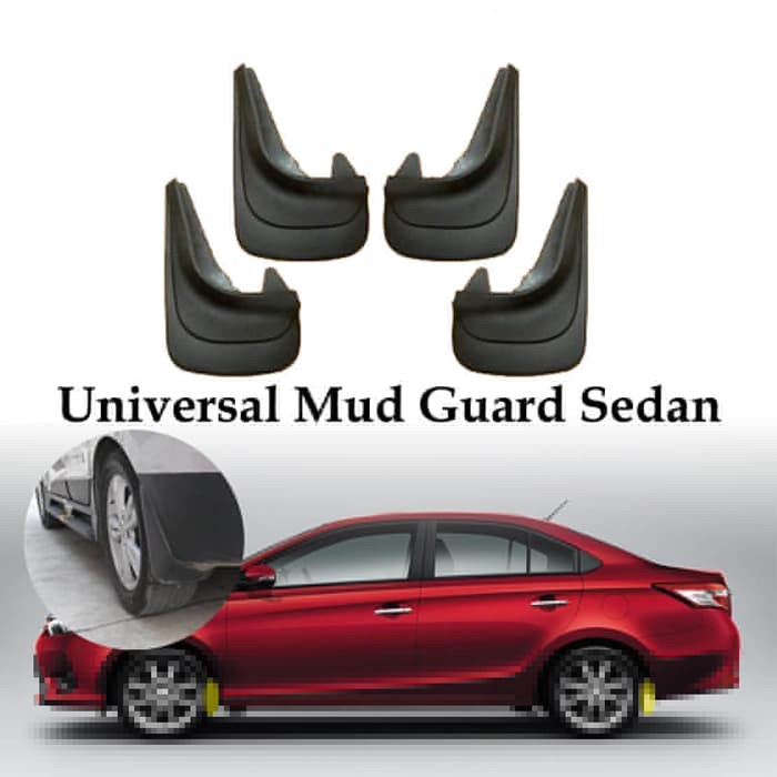 Karpet Lumpur - Spakbor - Mud Guard Mobil Sedan Universal 4 PCS