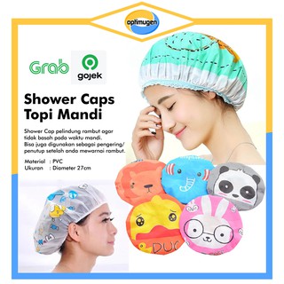 Shower Caps/Penutup Rambut Plastik/Topi Mandi | Shopee Indonesia