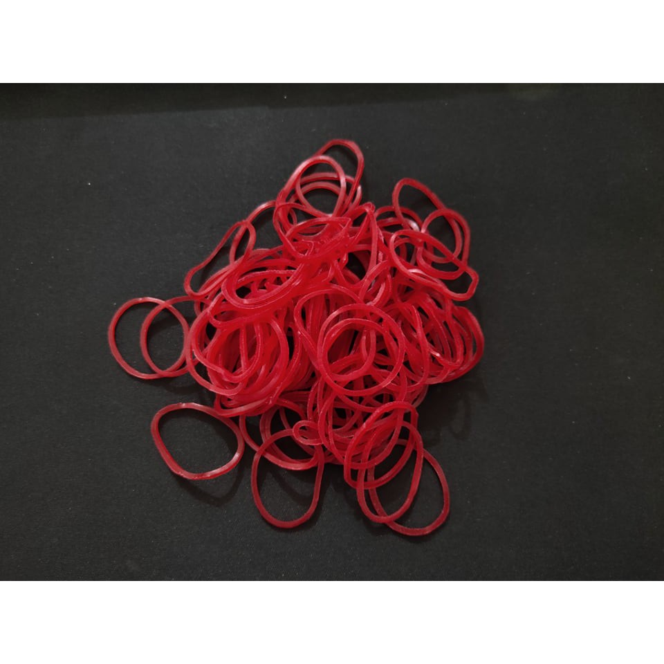 Karet Gelang Kuning &amp; Merah / Rubber Bans Isi -/+100gr