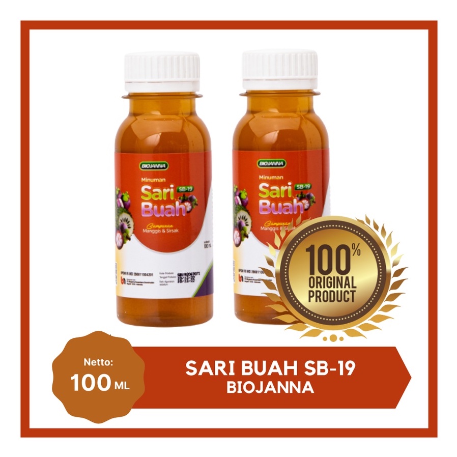 

Sari Buah SB19 Probiotik Biojanna Sari Buah Manggis Sirsak