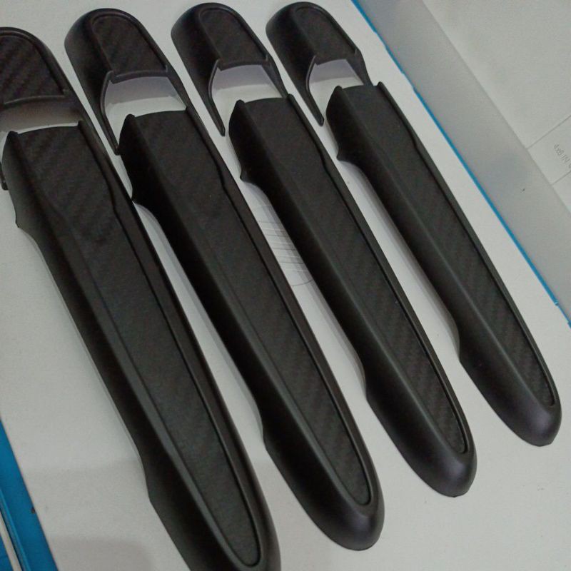 Cover Handle Hitam doff motif Carbon Calya Sigra Avanza