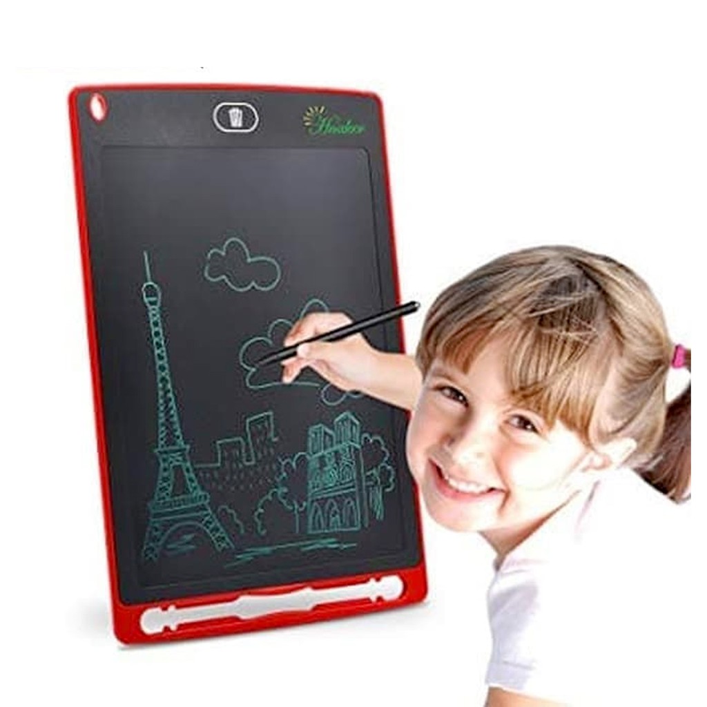 LCD DRAWING WRITTING 8.5 INCH Tablet Papan Tulis Gambar 8inc&quot; ON OFF / Board Digital Pad Edukasi Pen Gambar