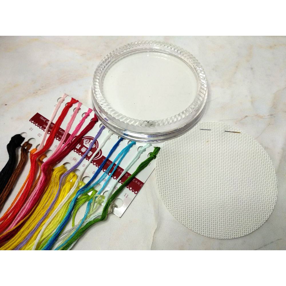Paket Sulam Kristik Strimin Frame Acrylic DOME S7040 Tiger Spring Macan Harimau Kucing Cat
