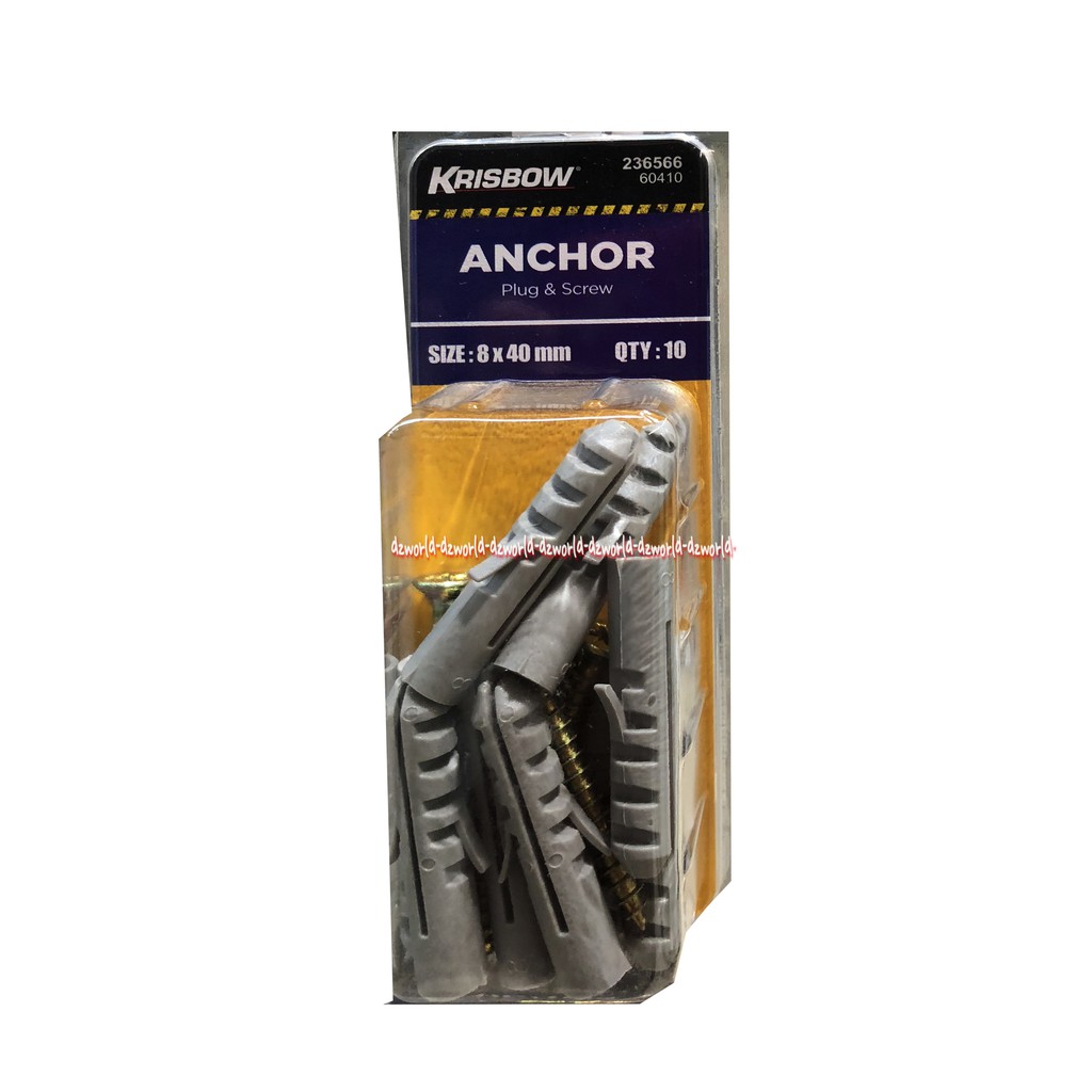 Krisbow Anchor Plug &amp; Screw Alat Pengebor Phisher