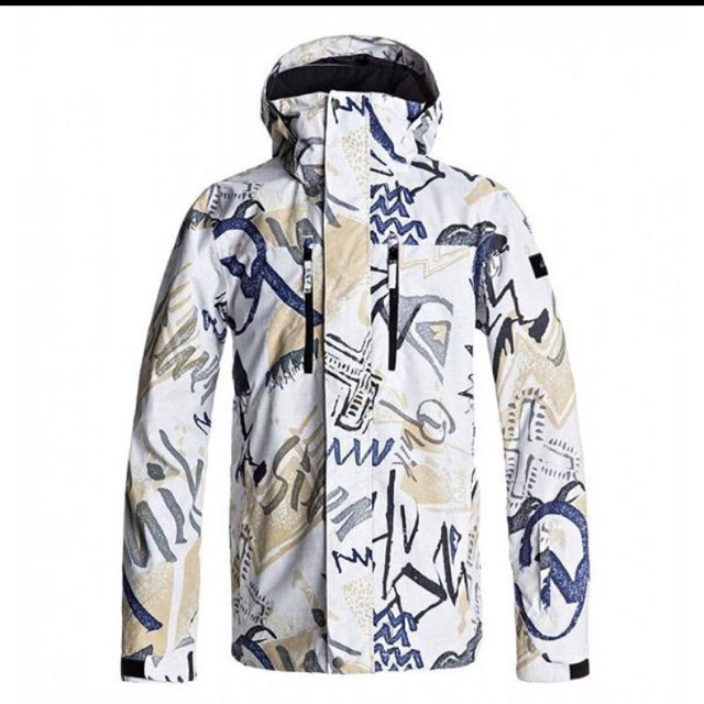 Jaket Salju Quiksilver seri Mission Printed Snow Jacket EQYTJ03069 #1 Original Motif