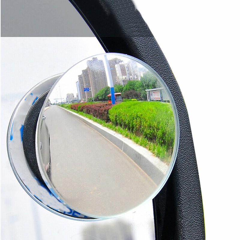 2pcs Kaca Spion Cembung Wide Angle Untuk Blind Spot Mobil