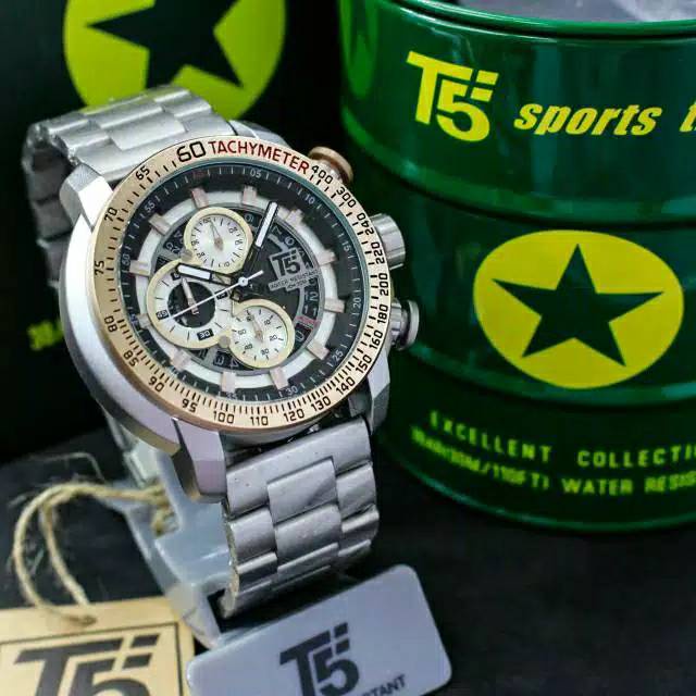 Jam Tangan Pria T5 H3710 T5 H 3710 original bergaransi free tin box