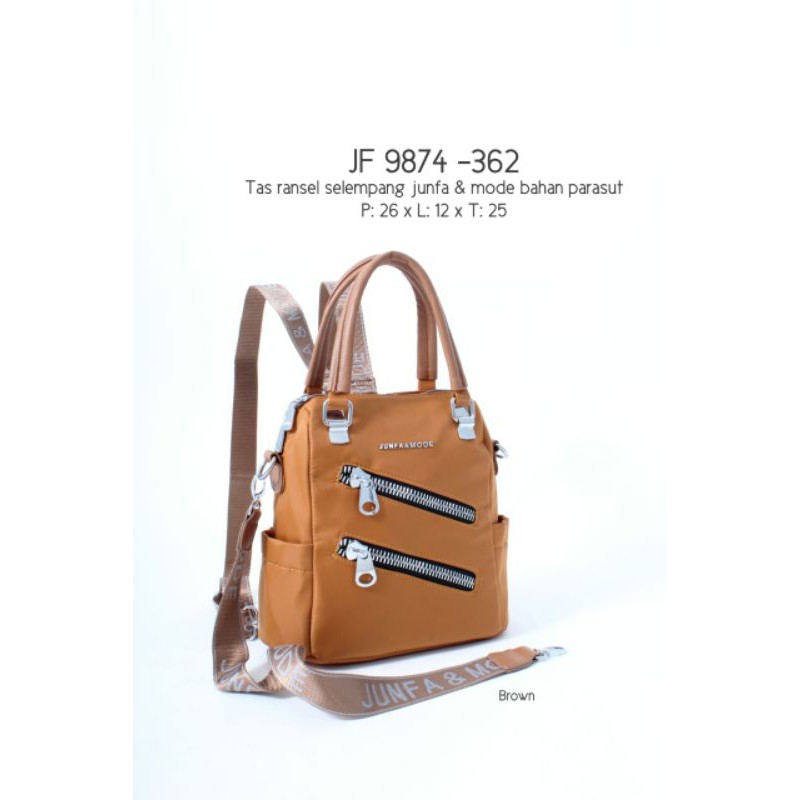 TAS RANSEL WANITA IMPORT 3in1 JUNFA 9874|TAS IMPORT WANITA RANSEL|TAS WANITA RANSEL IMPORT|