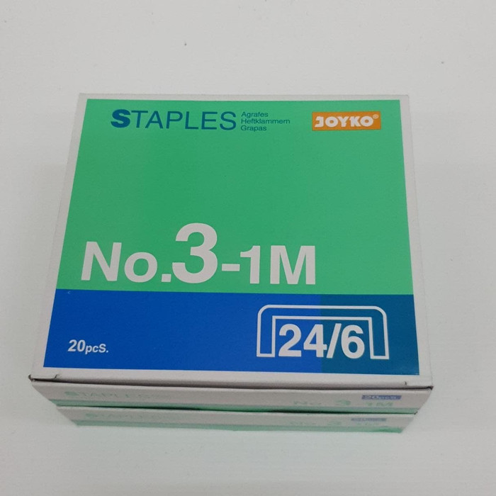 

ISI STAPLER JOYKO NO.3 PER BOX ISI 20 TABUNG / REFILL STAPLES