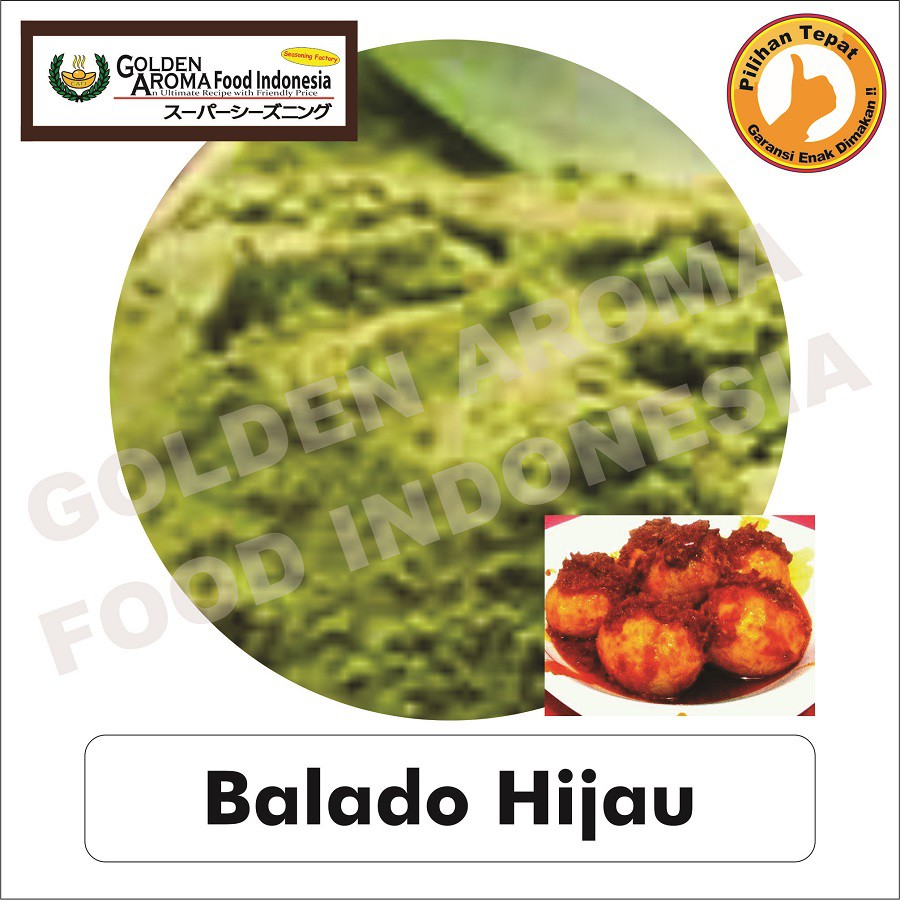 

Bubuk Tabur Rasa Balado Hijau 250gr Bumbu Masak Serbaguna Enak Murah Halal 1/4Kg Seasoning Powder