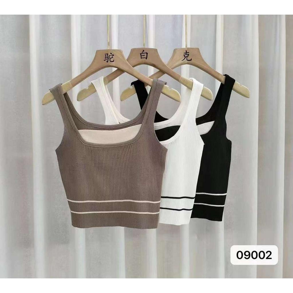 Jola Basic TankTop Knit - Atasan Wanita Rajut Import TM (09002)