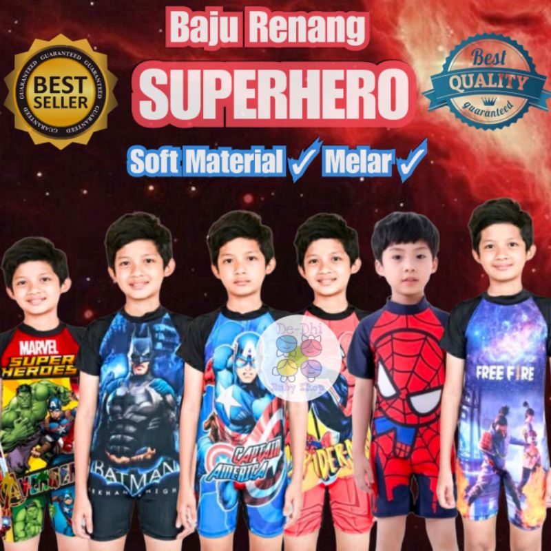 baju renang anak laki laki cowo karakter terlaris terbaru 2021