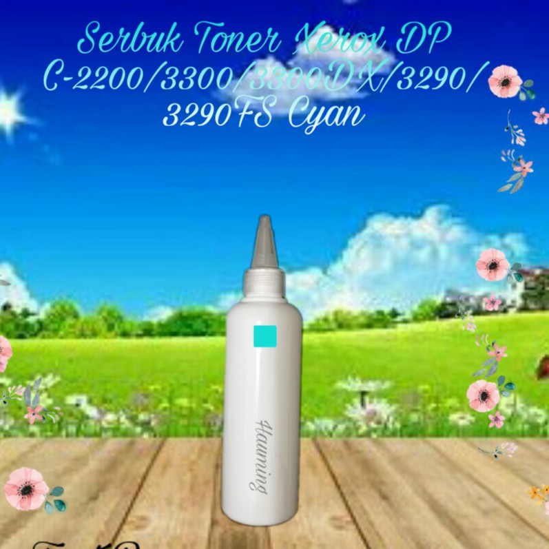 Serbuk Toner Xerox C2200 C3300 C3300DX C3290 C3290FS C-2200 3300 3290 3300DX Cyan 1x Isi