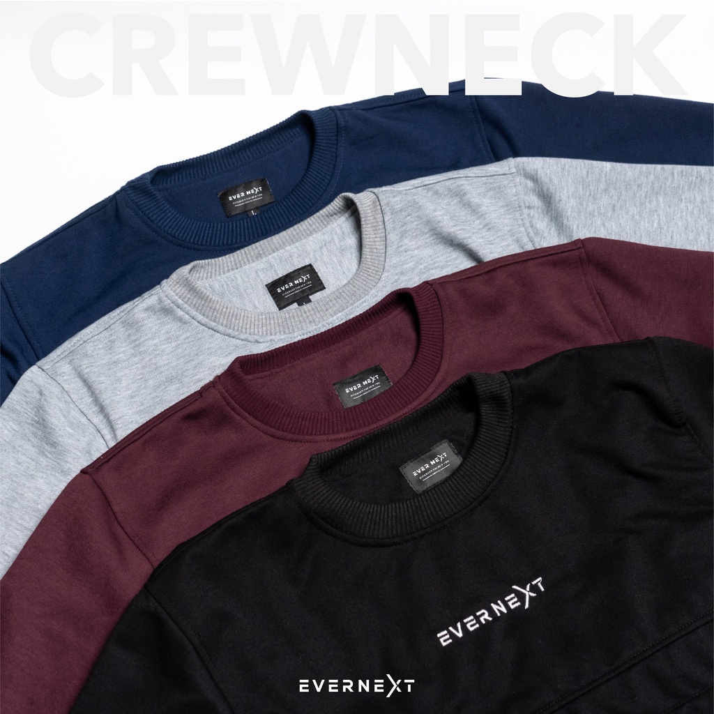 Jaket CREWNECK Wanita Sweater Polos Cewek Kantong Cardigan