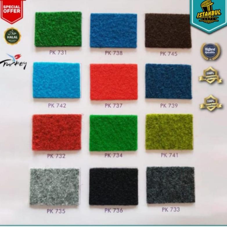 Serba Murah✤ karpet 2 meter alas bludru polos meteran lantai lebar 2m karpet hotel rumah kantor pame