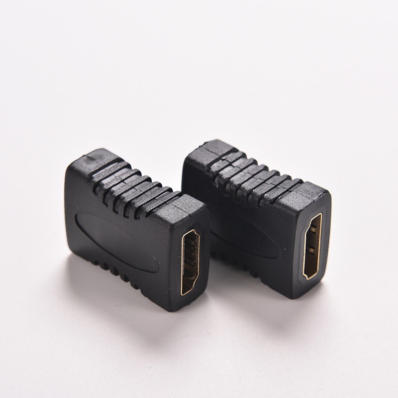 (Ele) Adapter Konektor Extender Hdmi Female Ke Female F / F Warna Putih Untuk Hdtv Hdcp 1080p