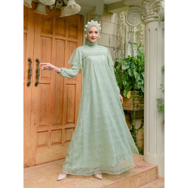 alyssa dress sage green M by Ainayya