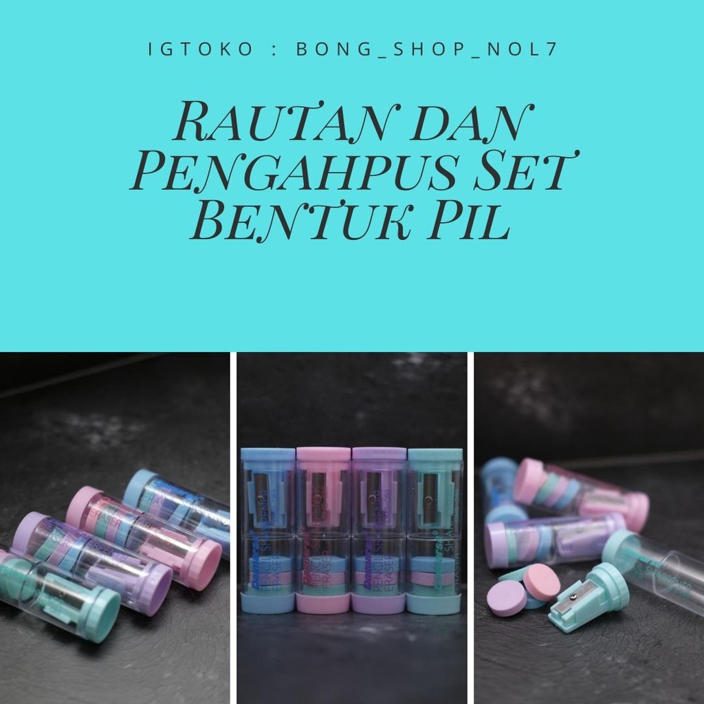 

PENGHAPUS RAUTAN BENTUK PIL TABLET|ALAT TULIS KANTOR LUCU DAN IMUT
