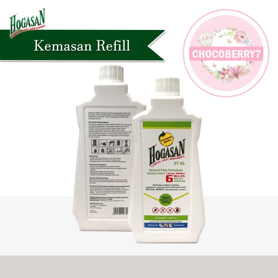 Hogasan Refill Cairan Anti Serangga 500 mL Anti Semut Kecoa Rayap 500ml